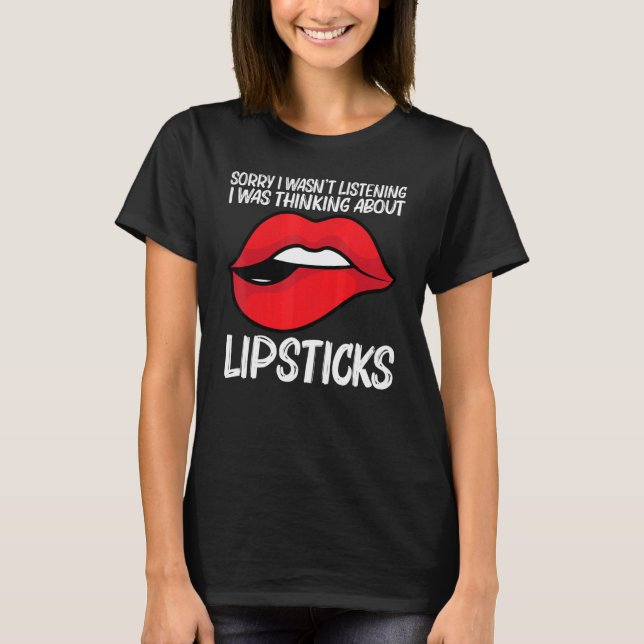 Camiseta Cool Lipstick For Men Women Cosmetic Makeup   (Frente)
