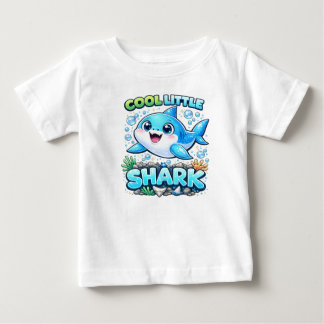 Camiseta Cool Little Shark Shirt for Boys