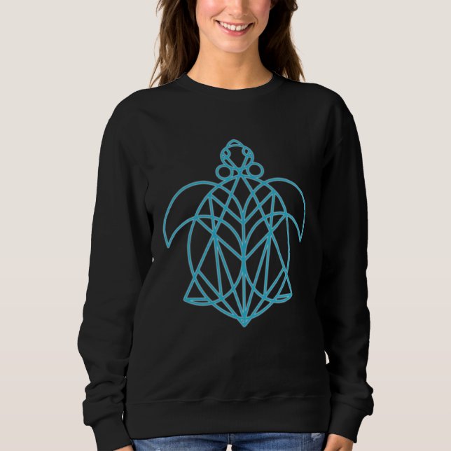 Camiseta Cool Mandala Sacred Geometry Turtle  4 (Frente)