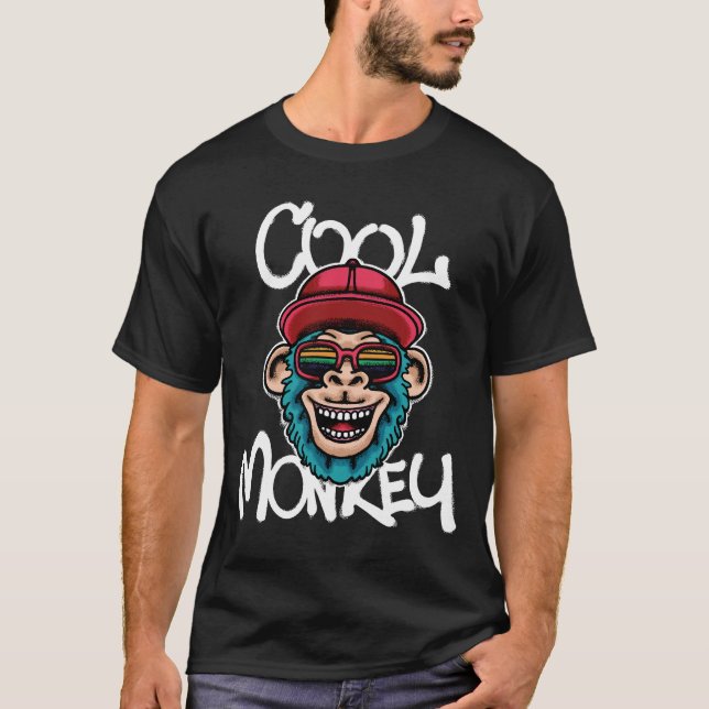 Camiseta Cool Monkey streetwear (Frente)