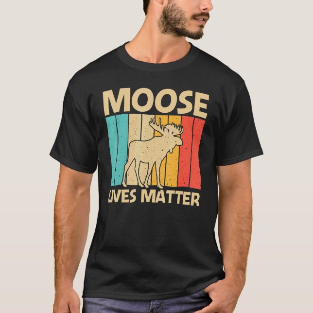 Camiseta Cool Moose For Men Women Moose Deer Bull Elk   (Frente)