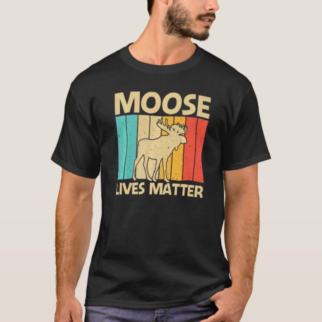 Camiseta Cool Moose For Men Women Moose Deer Bull Elk (Frente)