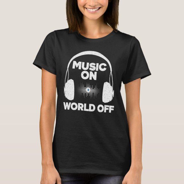 Camiseta Cool Music Producer For Men Women Music Artist DJ  (Frente)