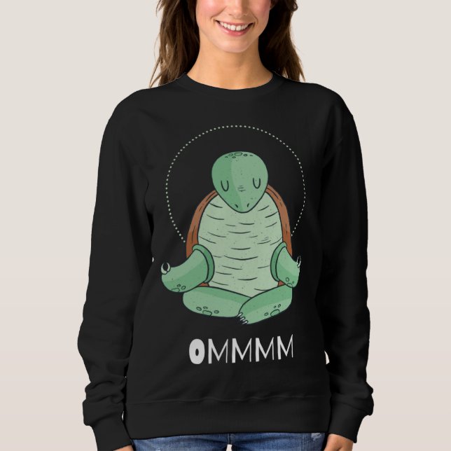 Camiseta Cool OMMM meditation relaxation turtle yoga (Frente)
