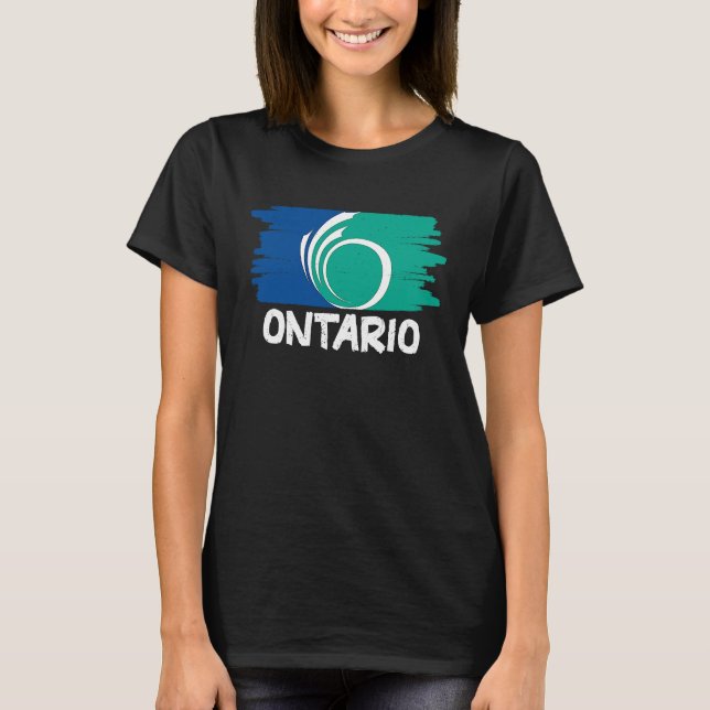Camiseta Cool Ontario Flag (Frente)