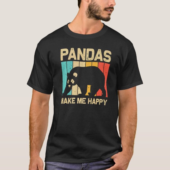 Camiseta Cool Panda For Men Women Panda Bear Animal  Zookee (Frente)