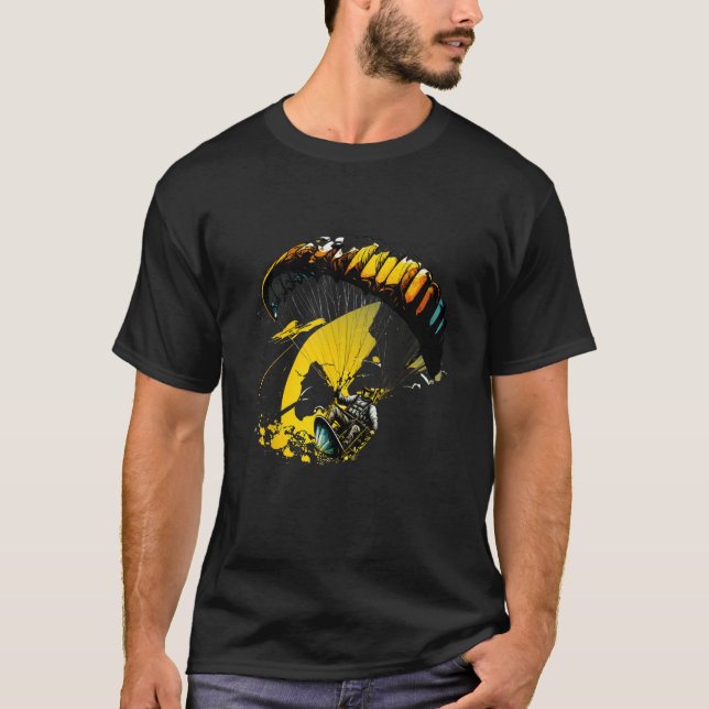 Camiseta Cool paraglider in fast paced action (Frente)
