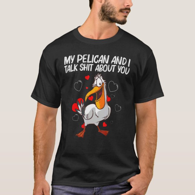 Camiseta Cool Pelican For Men Women Zoo Pelicans Bird Zooke (Frente)