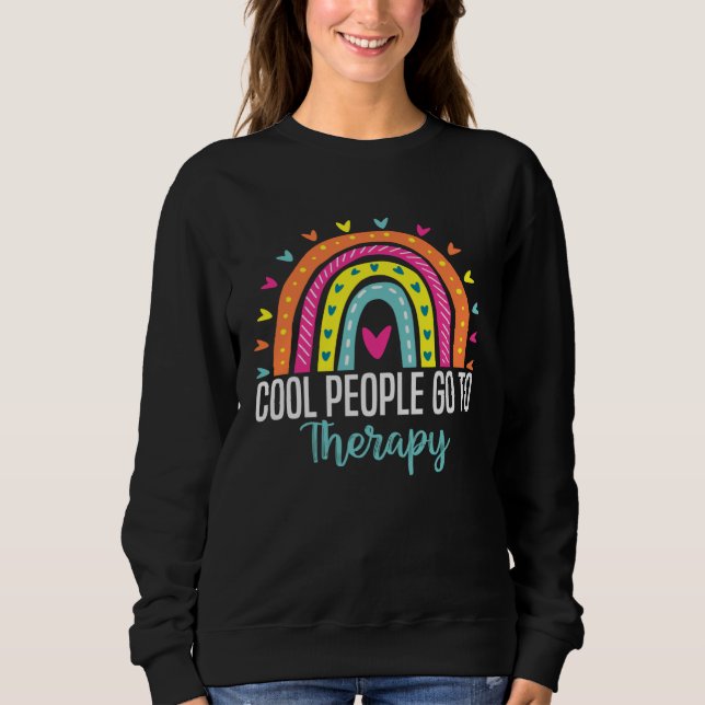 Camiseta Cool People Go To Therapy Awareness Mental Health  (Frente)
