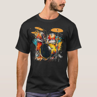 Camiseta Cool Percussion Instrument For Beat And Drums Love