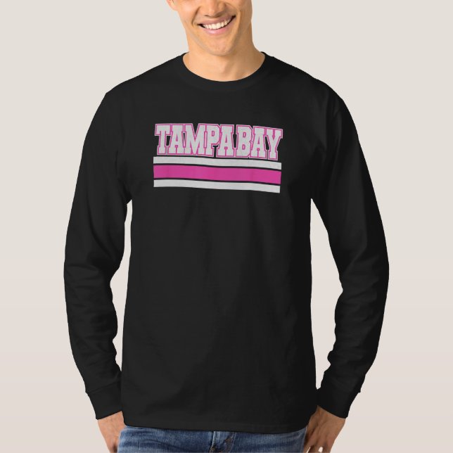 Camiseta Cool Pink Tampa Girly Pink Simple & Adorable Tampa (Frente)