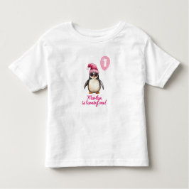 Camiseta Cool Pink Winter Penguin