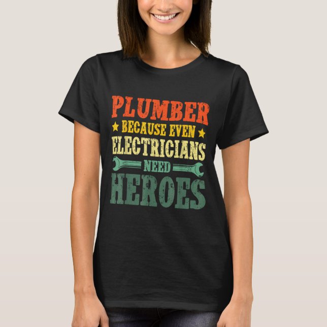 Camiseta Cool Plumber Costume For Men Women Plumbing Tool P (Frente)