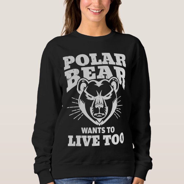 Camiseta Cool Polar Bear Live Climate Change Polar Bear (Frente)