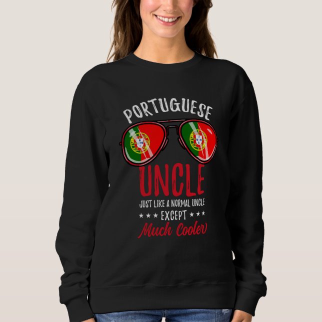 Camiseta Cool Portuguese Uncle Sunglasses Portuguese Family (Frente)