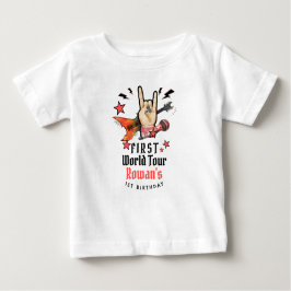 Camiseta Cool Punk Rockstar First Birthday 
