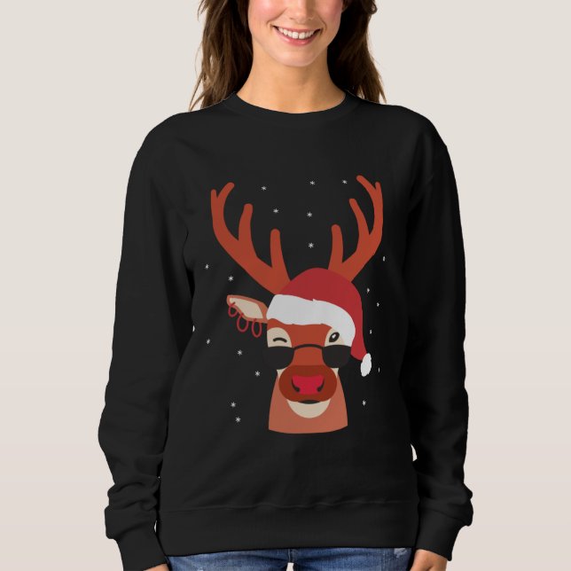 Camiseta Cool Reindeer X Mas Christmas Animals (Frente)