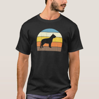 Camiseta Cool Retro Sunset Pit Bulls  Great Pitbull Owner