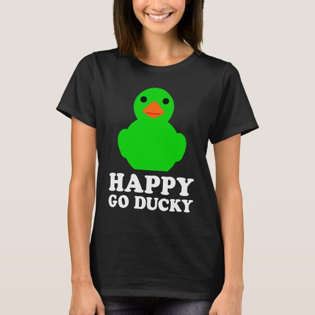 Camiseta Cool Rubber Duck Lover Lucky Ducky Quack Cute Anim (Frente)