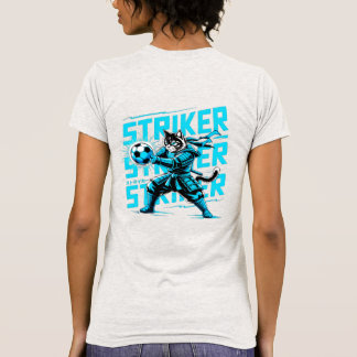 Camiseta Cool Samurai Cat Soccer Striker - Gift for soccer