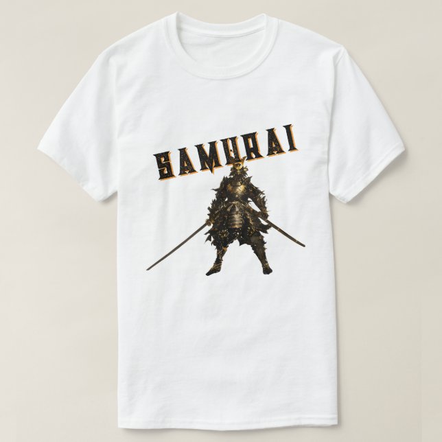 Camiseta Cool Samurai Warrior Japanese Bushido Personalized (Frente do Design)