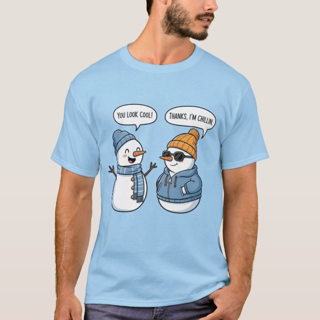 Camiseta Cool Snowman Friends (Frente)
