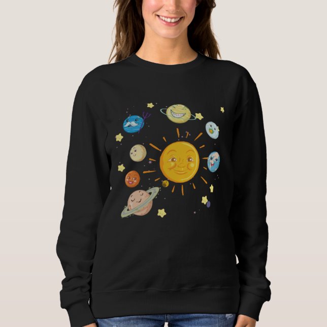 Camiseta Cool Solar System for Men Women Kids (Frente)