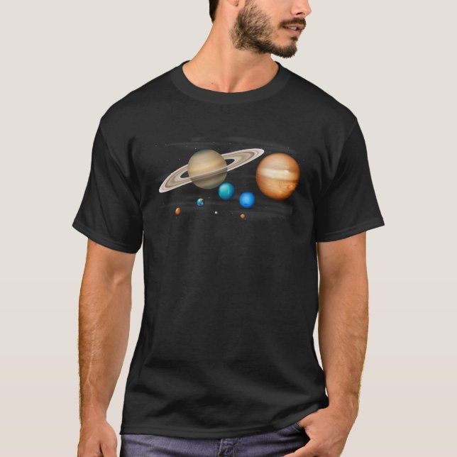Camiseta Cool Solar System for Men Women Kids (Frente)