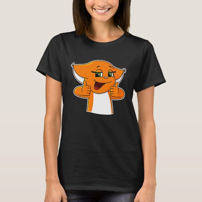 Camiseta Cool Squirrel Holding Thumbs Up (Frente)