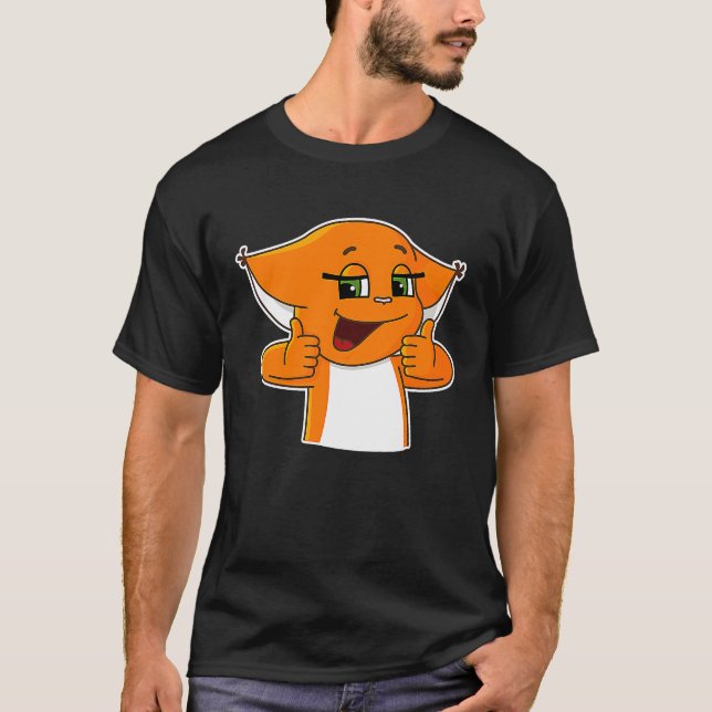 Camiseta Cool Squirrel Holding Thumbs Up (Frente)