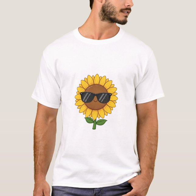 Camiseta Cool Sunflower Vibes (Frente)