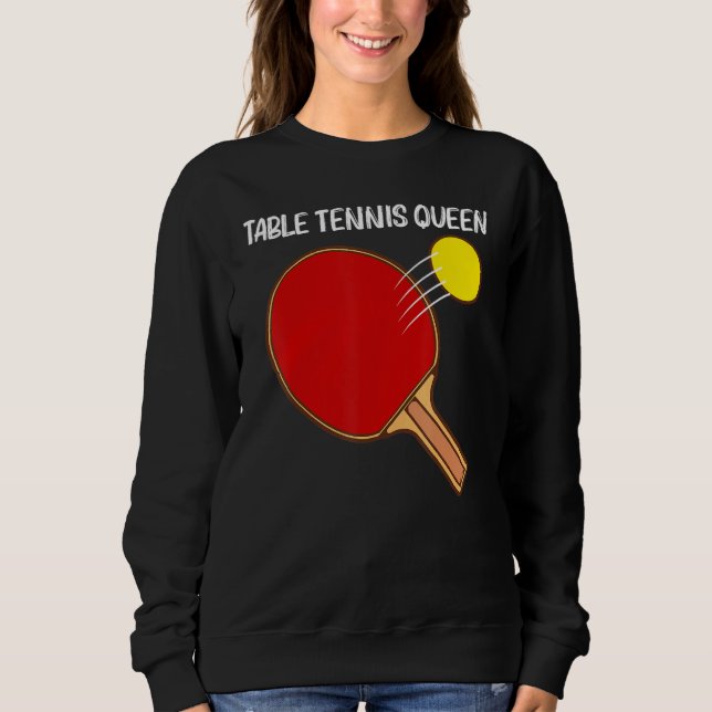 Camiseta Cool Table Tennis For Women Girls Ping Pong Sport  (Frente)