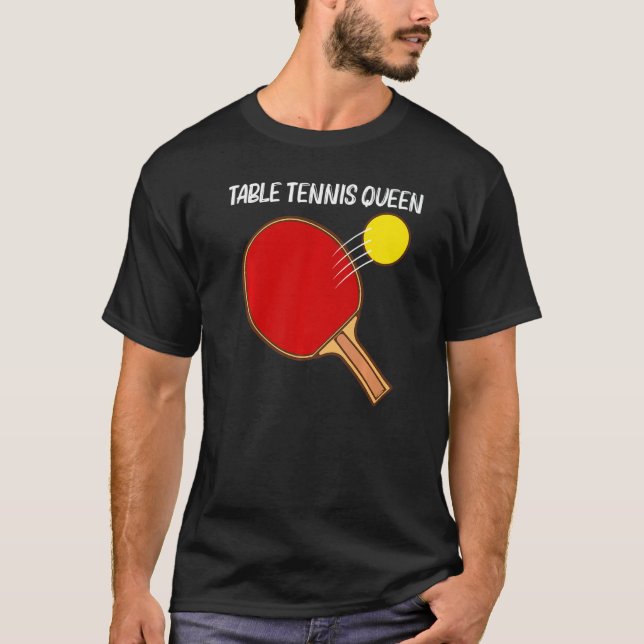 Camiseta Cool Table Tennis For Women Girls Ping Pong Sport  (Frente)