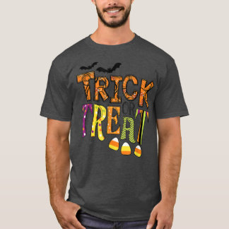 Camiseta Cool Trick Or Treat Colorful For Halloween Town