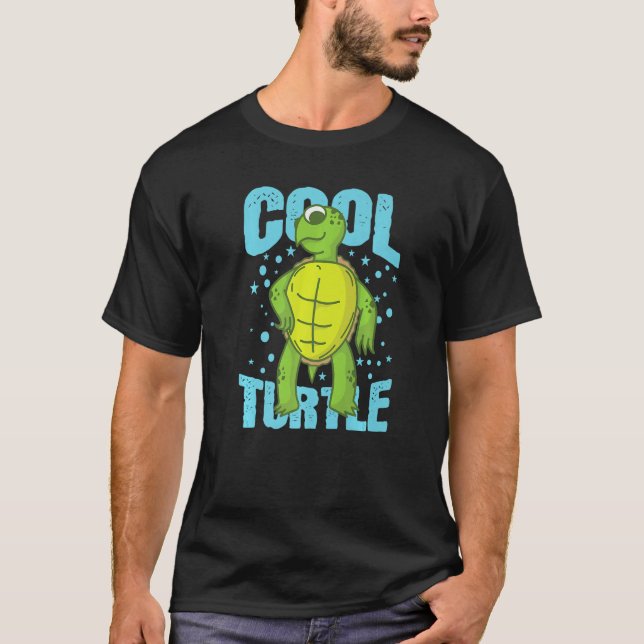 Camiseta Cool Turtle Reptile Water Back Shell (Frente)