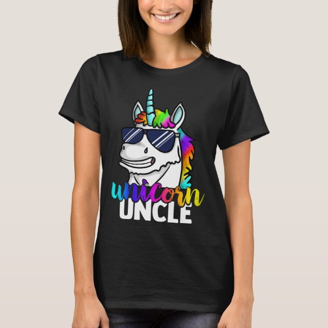 Camiseta Cool Unicorn Uncle Unclecorn Mens  Fun Christmas (Frente)