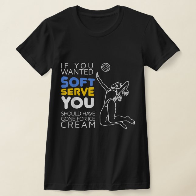 Camiseta Cool Volleyball Player Gift  Wanted Soft Serve  (Postura )