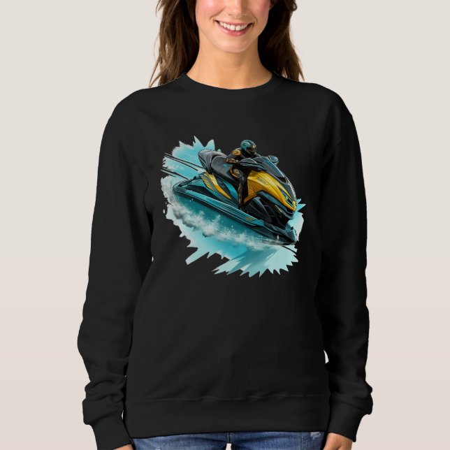Camiseta Cool Watersport with Jet Ski Motorist (Frente)