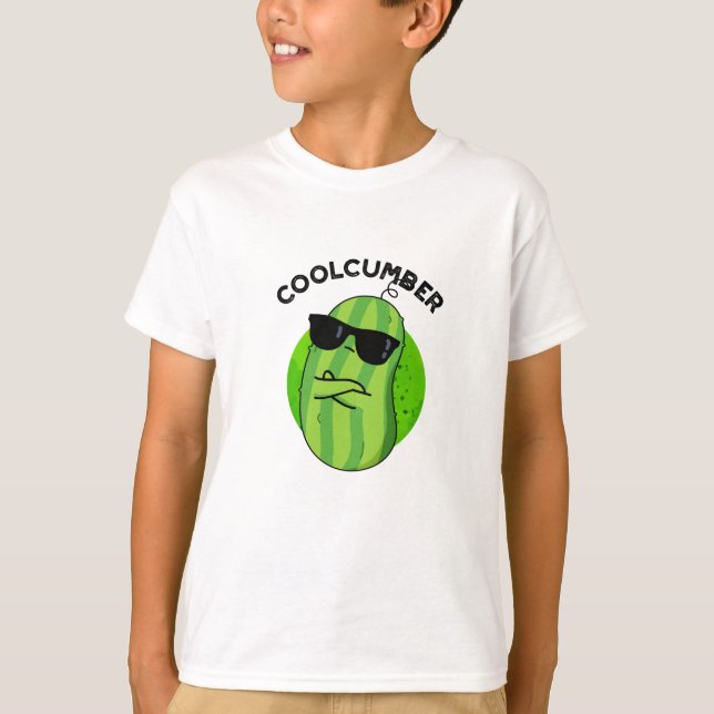 Camiseta Coolcumber Funny Veggie Cucumber Pun (Frente)