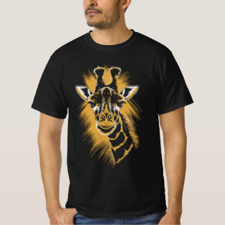 Camiseta Coole Giraffe im Skizzenstil