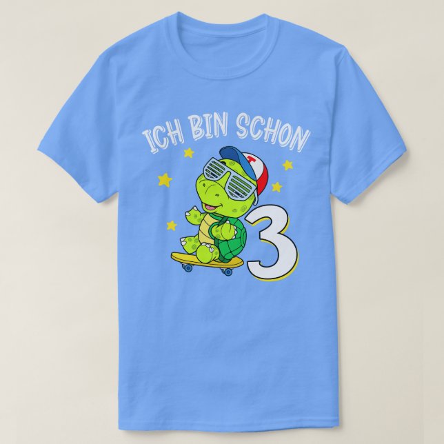 Camiseta Coole Kinder Schildkrte 3 Geburstag (Frente do Design)