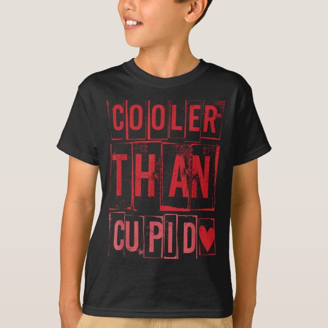 Camiseta Cooler Than Cud Cute Valentine's Day Kids Boys Gir (Frente)