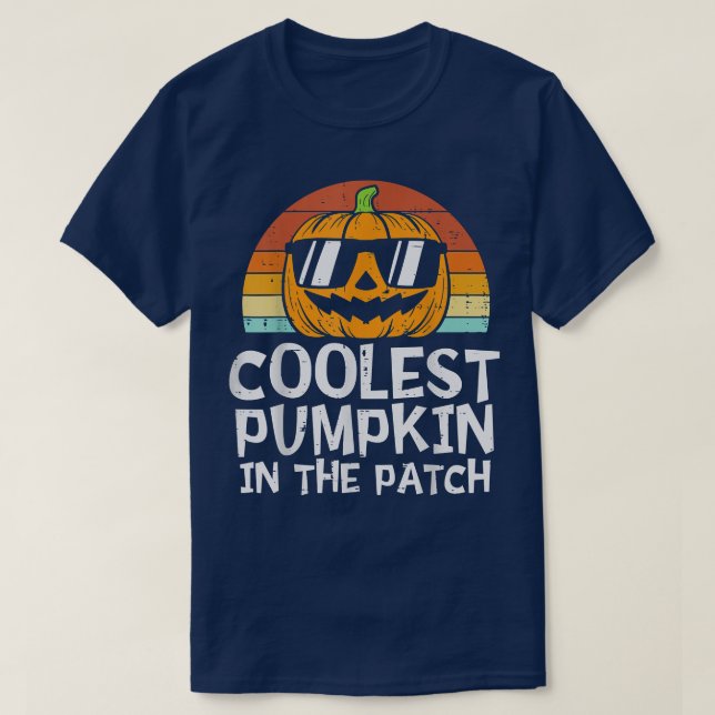 Camiseta Coolest Pumpkin In The Patch Toddler Boys Hallowee (Frente do Design)