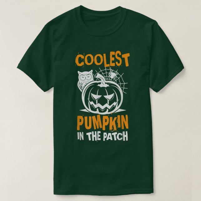 Camiseta Coolest Pumpkin In The Patch Toddler Boys Hallowee (Frente do Design)