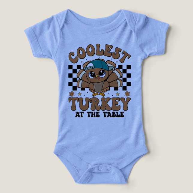 Camiseta Coolest Turkey At The Table (Design frontal)