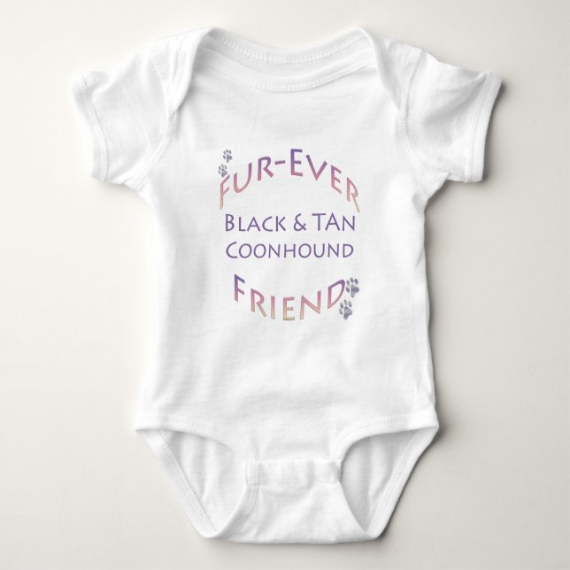 Camiseta Coonhound Preto E Tan Futuro (Frente)
