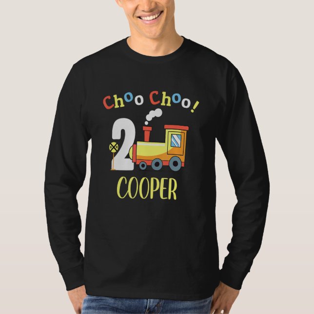 Camiseta Cooper Choo Choo Dois segundo aniversário de combo (Frente)