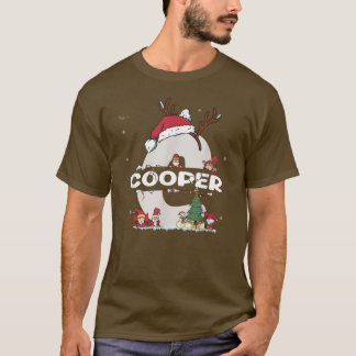 Camiseta Cooper Christmas Shirt w Cooper Name para Xma engr
