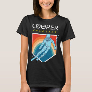 Camiseta Cooper Colorado USA Ski Resort BACK IMPRESSÃO