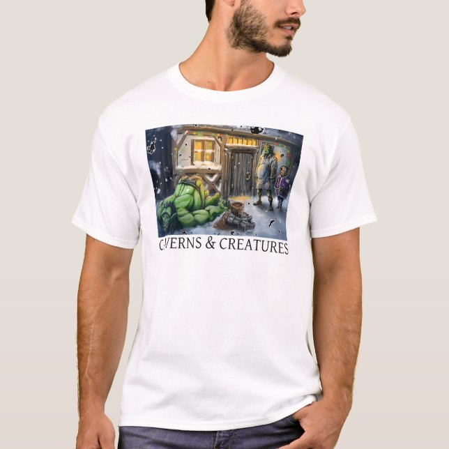Camiseta Coopers Christmas Carol Caverns Creatures (Frente)